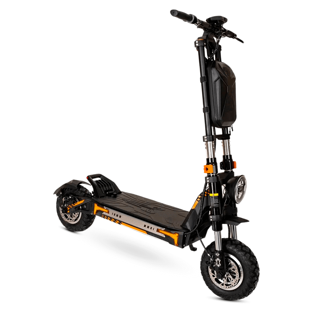 Electric Scooters ESS 12 MAX parked in an urban environment, illustrating its eco-friendly design.